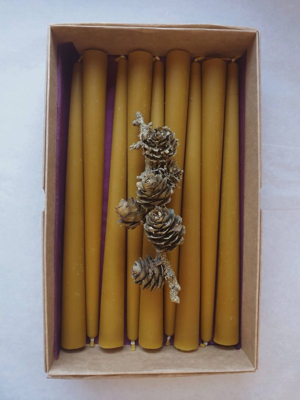 natūralaus bičių vaško žvakės