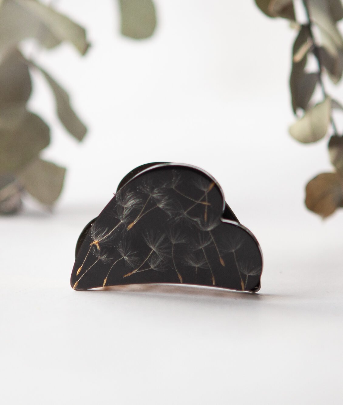 Plaukų segtukas - žnyplės su pienės pūkais - Image 4