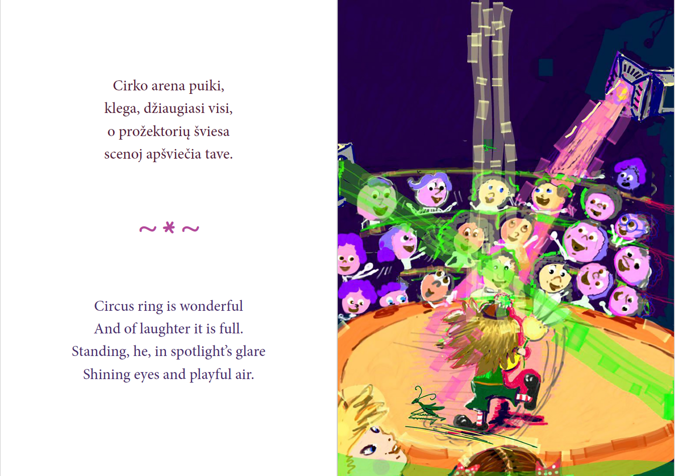 Knygelė vaikams lietuvių ir anglų k. „Klounas Tukas“ - Image 2