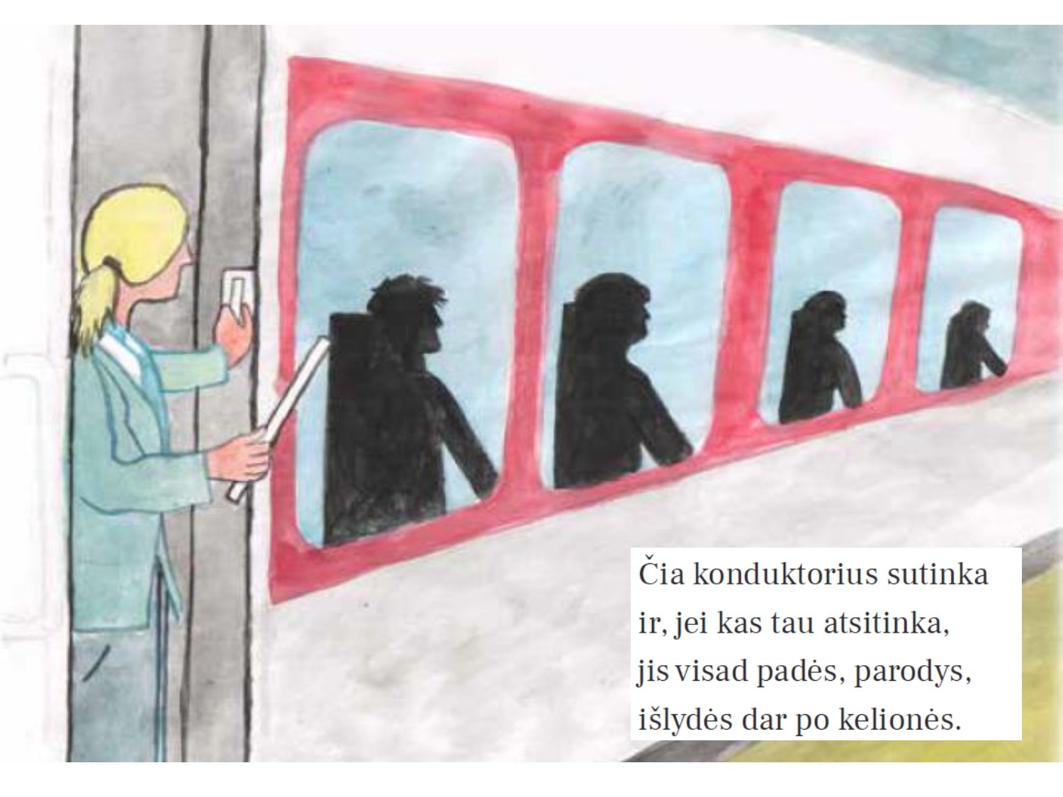 Knygelė vaikams lietuvių ir anglų k. „Traukinukas Elgiukas“ - Image 4