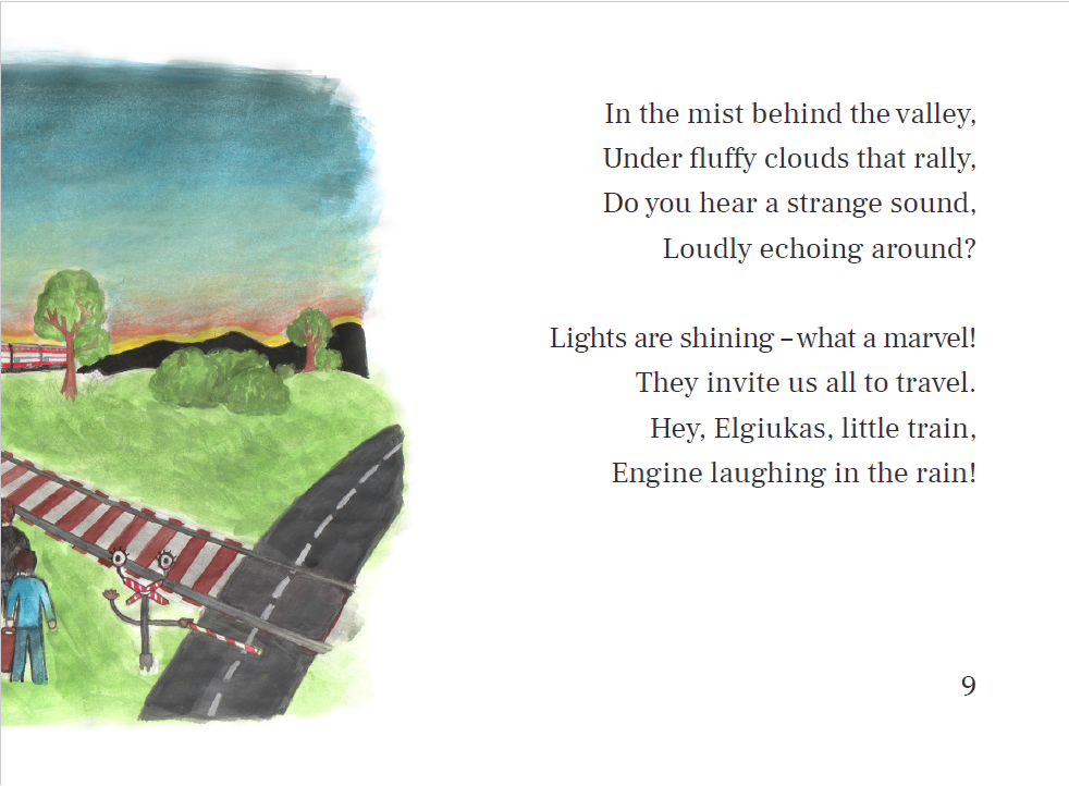 Knygelė vaikams lietuvių ir anglų k. „Traukinukas Elgiukas“ - Image 5